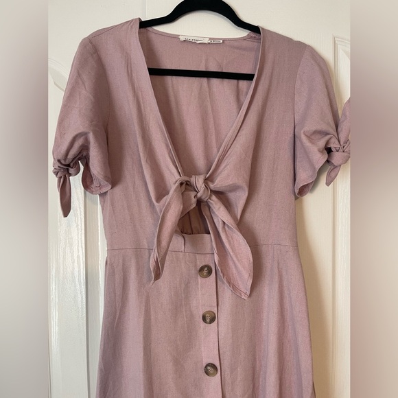 Blu Pepper Purple Midi Dress - Picture 4 of 4